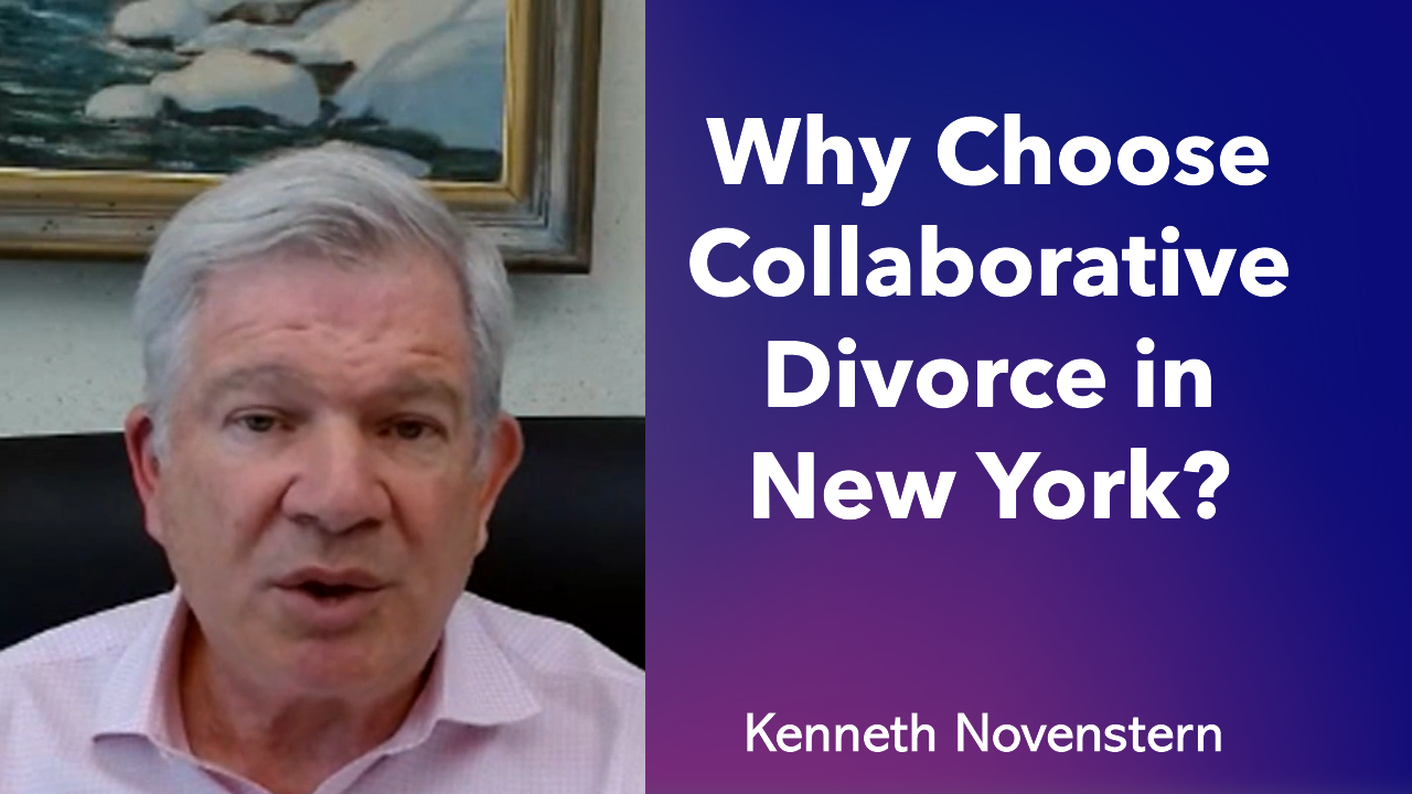 Ken Novenstern highlights the advantages of the collaborative divorce process over mediation or litigation